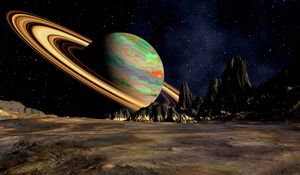 Preview wallpaper planet, saturn, space, ring
