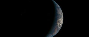 Preview wallpaper planet, shadow, space, dark