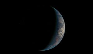 Preview wallpaper planet, shadow, space, dark