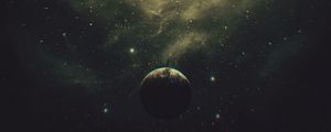 Preview wallpaper planet, shine, galaxy, nebula, stars