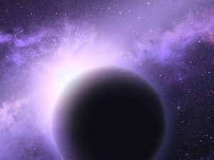 Preview wallpaper planet, shine, light, space