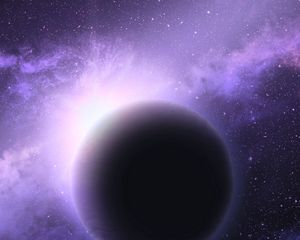 Preview wallpaper planet, shine, light, space