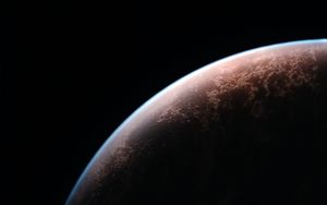 Preview wallpaper planet, space, circle, dark