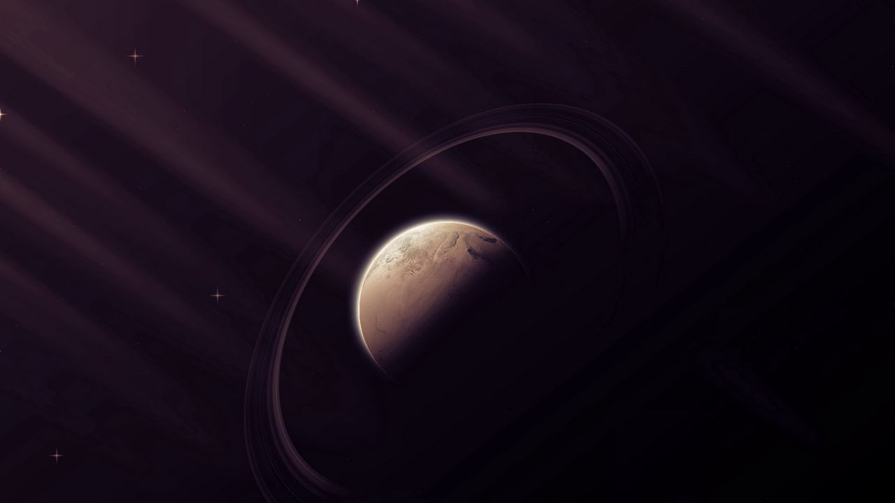 Wallpaper planet, space, circle, ball