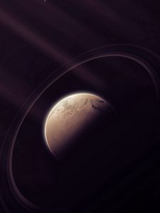 Preview wallpaper planet, space, circle, ball