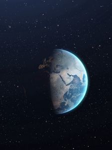 Preview wallpaper planet, space, day, night