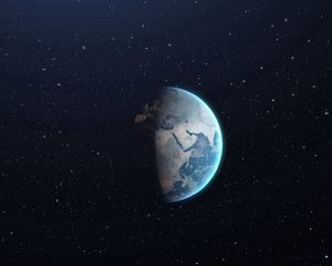Preview wallpaper planet, space, day, night