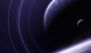 Preview wallpaper planet, space, outer space, purple dark