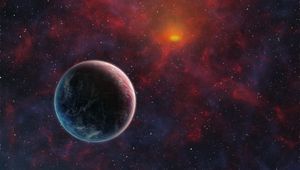 Preview wallpaper planet, space, satellite, universe, outer space, galaxies, stars
