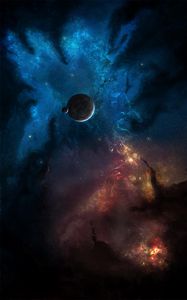 Preview wallpaper planet, space, starry sky, universe, galaxy, nebula