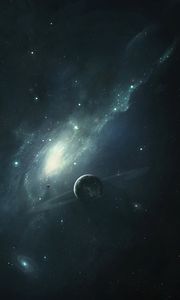 Preview wallpaper planet, space, stars, universe, art