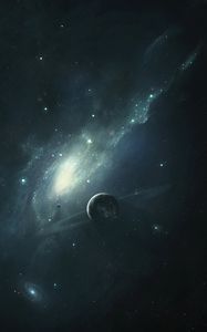 Preview wallpaper planet, space, stars, universe, art