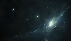 Preview wallpaper planet, space, stars, universe, art