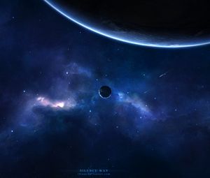 Preview wallpaper planet, space, stars, universe, galaxy