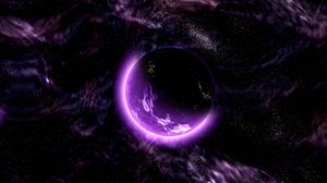 Preview wallpaper planet, space, universe, galaxy, purple