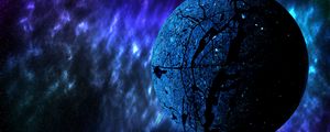 Preview wallpaper planet, space, universe, galaxy, blue