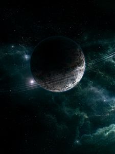 Preview wallpaper planet, stars, nebula, galaxy, space