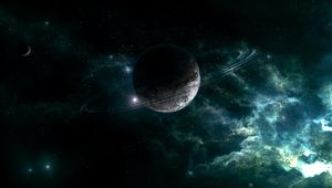 Preview wallpaper planet, stars, nebula, galaxy, space