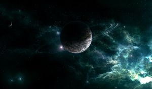 Preview wallpaper planet, stars, nebula, galaxy, space