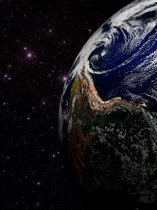 Preview wallpaper planet, stars, space, outer space, universe