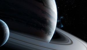 Preview wallpaper planet, stars, space, universe