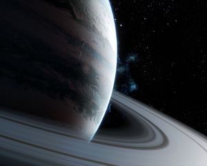 Preview wallpaper planet, stars, space, universe
