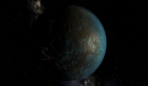 Preview wallpaper planet, surface, atmosphere, space, stars