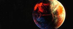 Preview wallpaper planet, surface, atmosphere, space, outer space