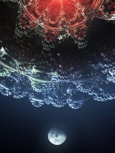Preview wallpaper planet, surface, glow, relief, space