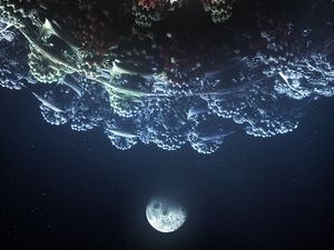 Preview wallpaper planet, surface, glow, relief, space