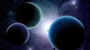 Preview wallpaper planets, companions, stars, sun