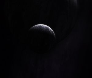 Preview wallpaper planets, dark, shadow, space