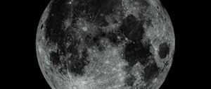 Preview wallpaper planets, moon, full moon, night, darkness, craters