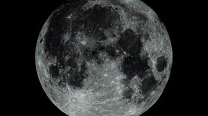 Preview wallpaper planets, moon, full moon, night, darkness, craters