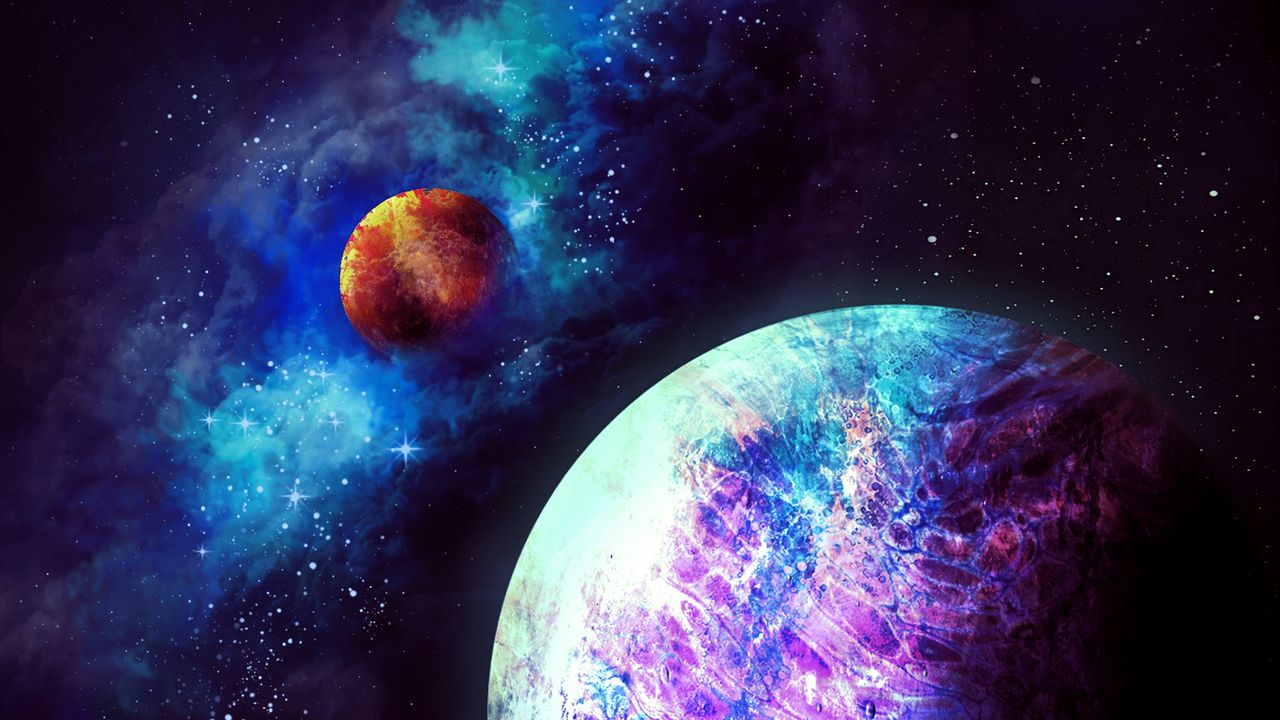 Wallpaper planets, nebula, galaxy, space