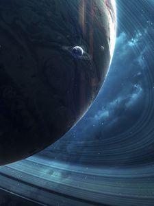 Preview wallpaper planets, space, cosmic, rings
