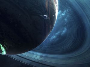 Preview wallpaper planets, space, cosmic, rings