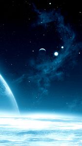 Preview wallpaper planets, space, open space, stars, galaxy, shine