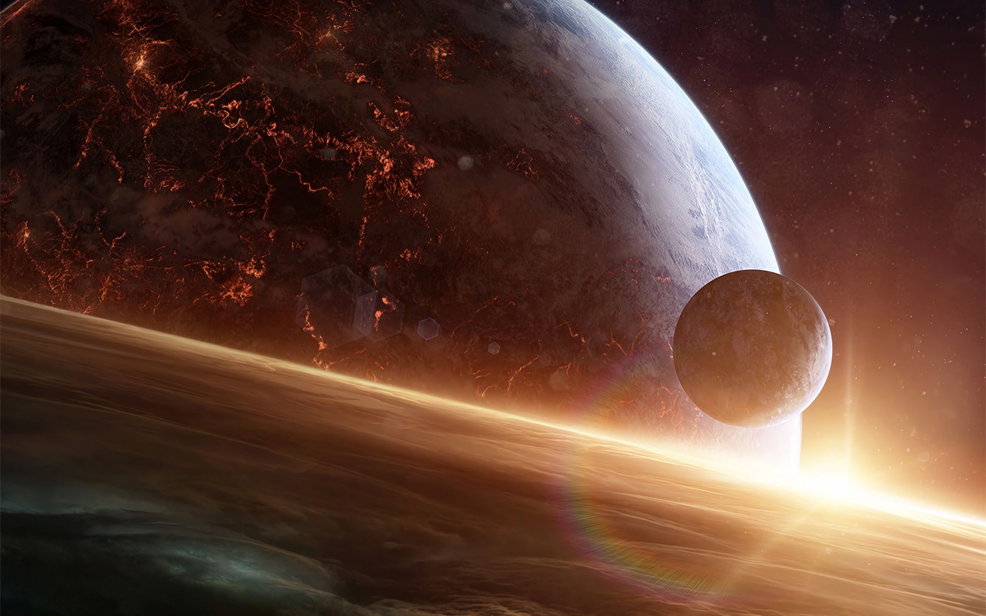 Download wallpaper 1920x1200 planets, space, outer space, universe ...