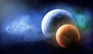Preview wallpaper planets, space, stars, universe