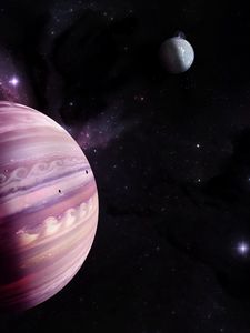 Preview wallpaper planets, space, stars, galaxy