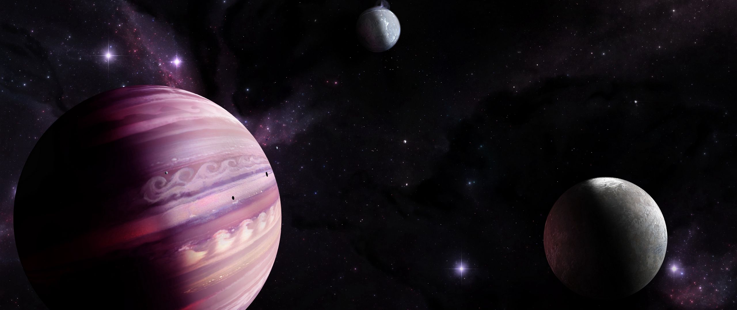 Download wallpaper 2560x1080 planets, space, stars, galaxy dual wide ...