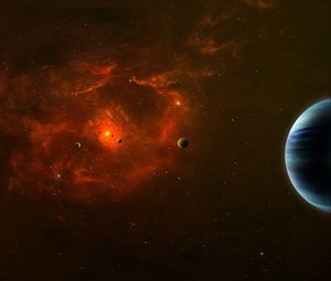 Preview wallpaper planets, stars, galaxy, universe, space