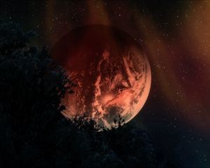 Preview wallpaper planets, stars, sky, night, dark, art, 3d