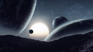 Preview wallpaper planets, stars, space, universe