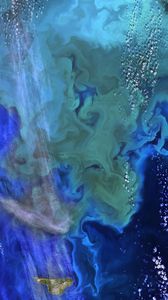 Preview wallpaper plankton, ocean, blue, aerial view