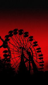 Preview wallpaper play slides, big wheel, red, vector