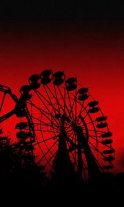 Preview wallpaper play slides, big wheel, red, vector