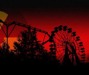 Preview wallpaper play slides, big wheel, red, vector