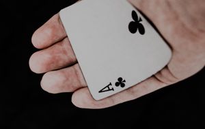 Preview wallpaper playing card, card, hand